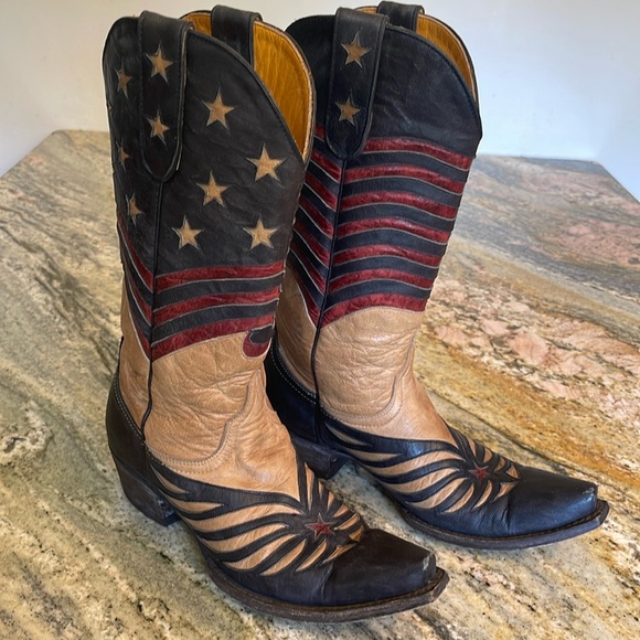 Old Gringo Shoes - Old Gringo United Stars & Strips Boots Size 9